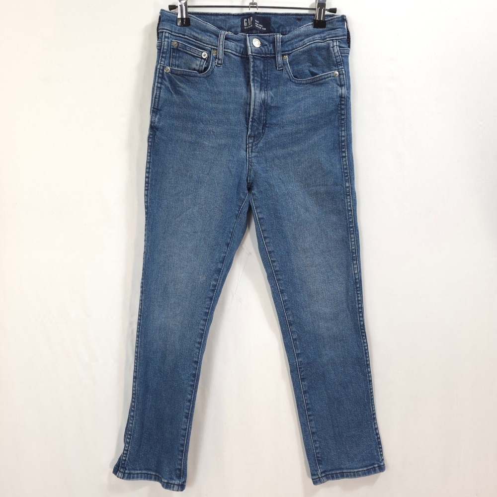 Gap Jeans High Rise Vintage Slim Medium Wash Women 2/26S Americana Classic